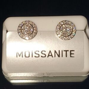 925 Silver .70ctw Moissanite Earrings